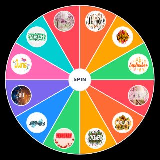 Spin the Wheel: Months of the year