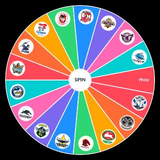 Spin the Wheel: NRL logos