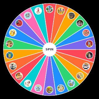 Random 20 Caricaturas Wheel