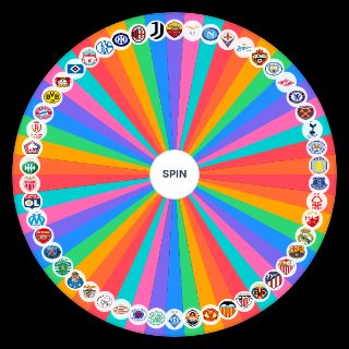 dos 50 maiores clubes europeus Wheel