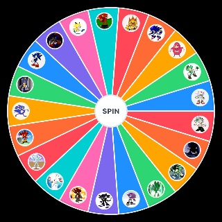 Random Sonic the Hedgehog FANMADE characters Wheel