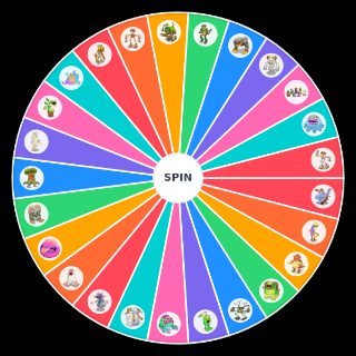 Spin the Wheel: Plant Island Monsters (no rares or epics (besides wubbox))