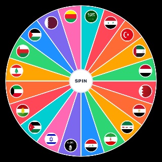 Middle East Countries Wheel