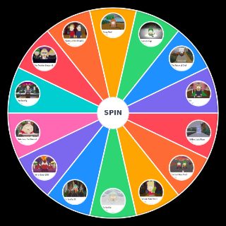 Random South Park Season 10 Episodes Wheel