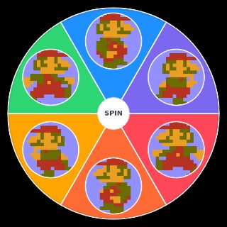 Random Super Mario Bros. (NES) Small Mario Walk Cycle Sprites Wheel