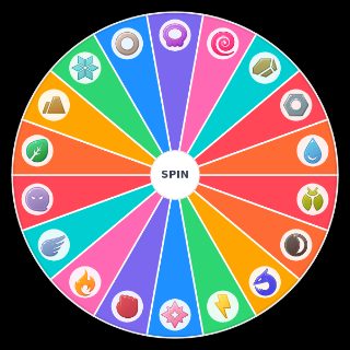 Random Pokémon Types Wheel