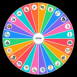 Random Pokémon Starter Final Form Wheel