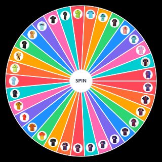 Random Camisetas FC Barcelona Wheel