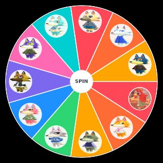 Random Animal Crossing: New Horizons Wolf Villagers Wheel
