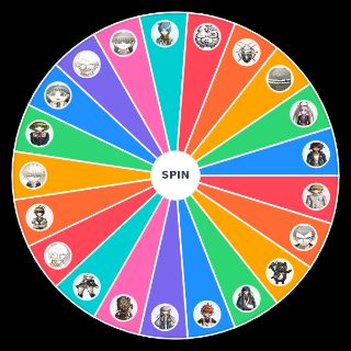 Random Danganronpa UDG characters (spoilers) Wheel