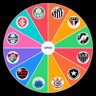 G 12 do futebol brasileiro Random Picker