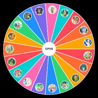Random Anipoke Main Characters/Companions Wheel