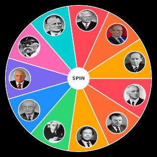 Random Prezidenti ČSR / ČR Wheel