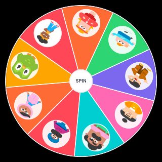 Random A set of duolingo characters Picker