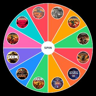 Random DOOM Games and DLC (1993 2025) Wheel