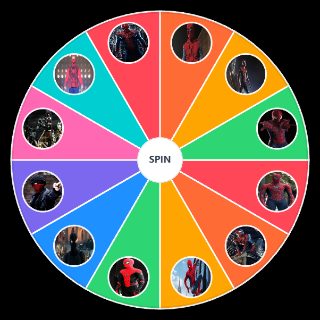 Random Spider Man Movie Suits Wheel