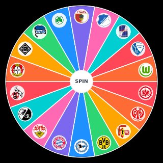 Bundesliga Clubs nach Sympathie Random Picker
