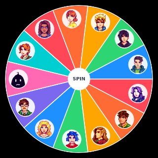 Random NPCs Casáveis de Stardew Valley Wheel