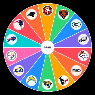 Random NFL 25 26 PLAYOFF TEAMS Wheel