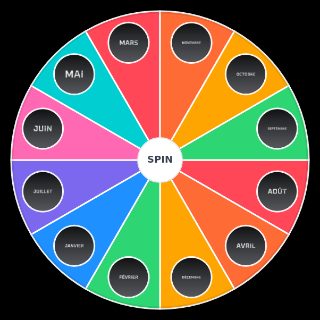 Random Mois de l'année Wheel