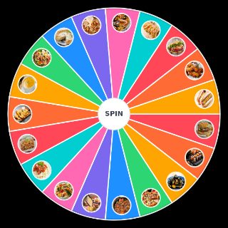Random La meilleure nourriture salé 🍕🌮🍔 Wheel