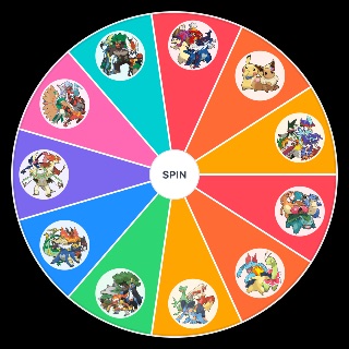 Spin the Wheel: Starter Pokemon Trios (gen 1 gen 9)