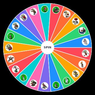 Si plantas vs zombies Wheel