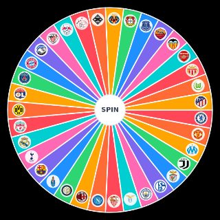 Spin the Wheel: Best Soccer Clubs in the Word . . . . ! “