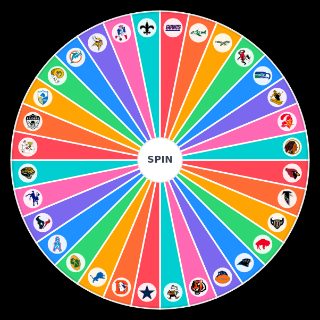 NFL Throwback Logos Wheel