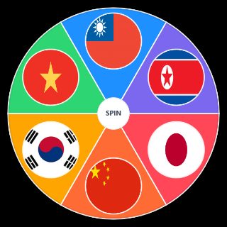 Spin the Wheel: Asian girls
