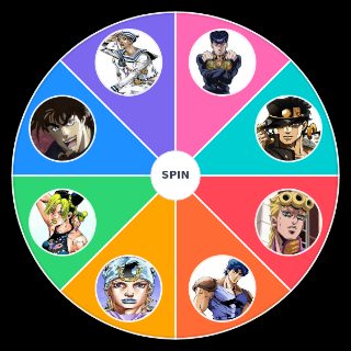 Spin the Wheel: Main Jojos
