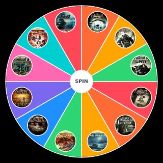 Random All DLC Fallout Series Fallout 3 NV Fallout 4 By MSC Wheel