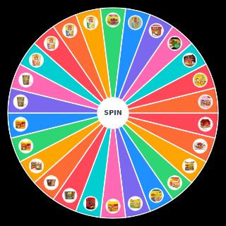 Random Malaysian Instant Noodles Wheel