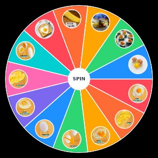 Spin the Wheel: different kinds of eggs