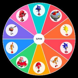Spin the Wheel: Sonic R Character