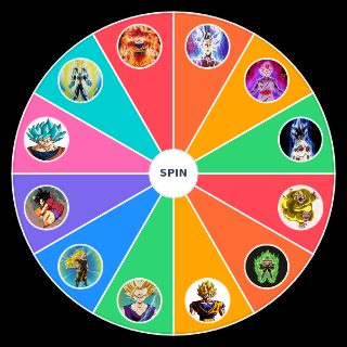 Spin the Wheel: all ssj forms