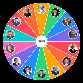 Random All leaders of the Republic of Korea (South Korea) Wheel
