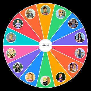Random Beavis and Butt Head Characters Wheel