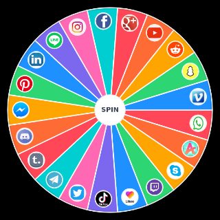 Random Redes Sociales mas Usadas en celulares Wheel