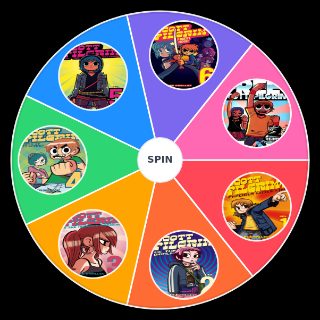 Scott Pilgrim Graphic Novels Wheel