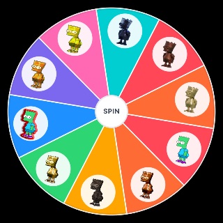 Random Bart Bash Bart Type Wheel