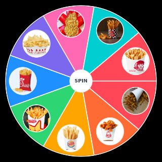 Spin the Wheel: Fast food fries