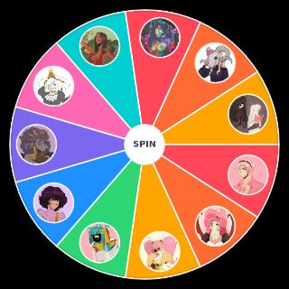 Sucker For Love Characters Wheel