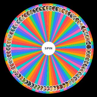 Random Disventure Camp Chars Wheel