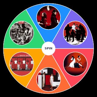 Random White Stripes Albums Wheel