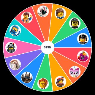 Lego Movie Characters Wheel