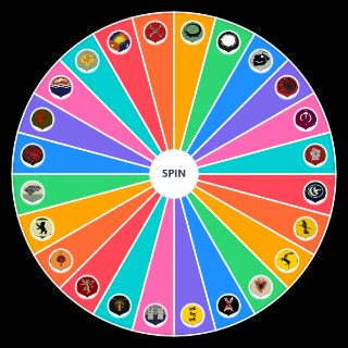 Game of Thrones Houses Wheel