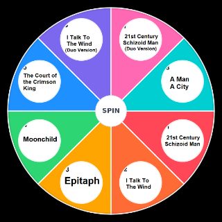 Spin the Wheel: "In The Court Of The Crimson King" by King Crimson