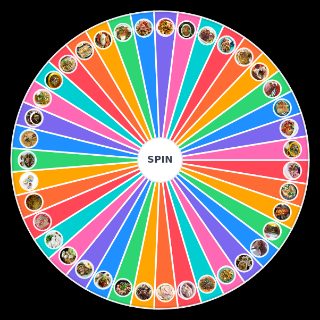 Singapore Hawker Food Wheel
