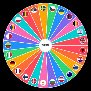 Random Eurovision 2026 final Wheel